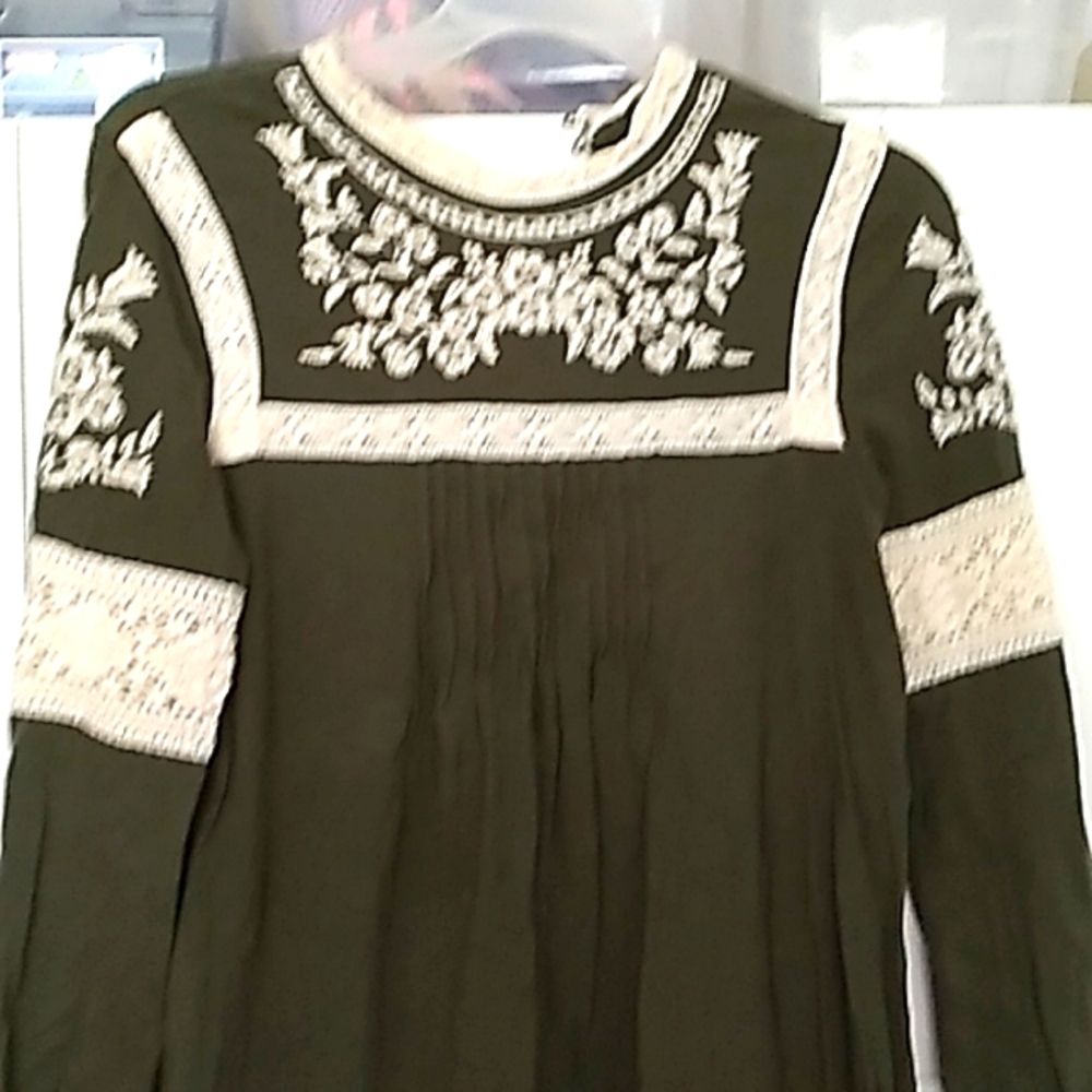 TopShop Ethnical Dress Tunic 100 % Cotton Size 4 - Picture 1 of 14